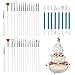 HAKOTOM 38Stk Kuchen Pinsel Dekorieren Werkzeug Set Fondant Modellierwerkzeug Kuchen Fondant Zucker DIY Malerei Tool Backpinsel DIY Gebäck Kochen Tools Keks Scriber Nadeln für Backen Küchen Zubehör