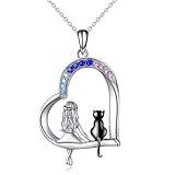 COYUN Ketten für Mädchen, Halsketten mit süßen Katzenanhängern, Weihnachts- und Geburtstagsgeschenke Geschenke, Schmuck für Kinder, Mädchen, Frauen, Damen