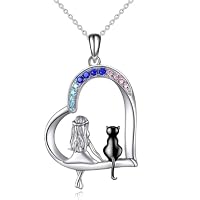 COYUN Ketten für Mädchen, Halsketten mit süßen Katzenanhängern, Weihnachts- und Geburtstagsgeschenke Geschenke, Schmuck für Kinder, Mädchen, Frauen, Damen