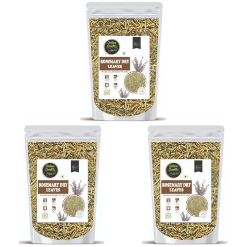 Image of Online Quality Store Rosemary Dry Leaves - 100g | Dried Leaf for Foods & Hair | Herb Tea | Natural Product (Pack of 3)