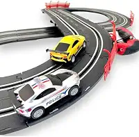 Autorama Pista Carrinho Controle Remoto Auto Luzes 2 Pistas DM Toys