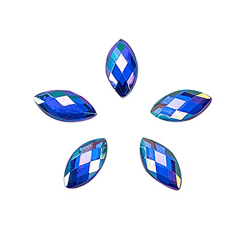 Vovo Mode Nail Art Stickers 500Pcs Strass Oeil De Cheval Paillettes 3D Nail Art décoratif Colle Acrylique DéCorative D'Art De Clou