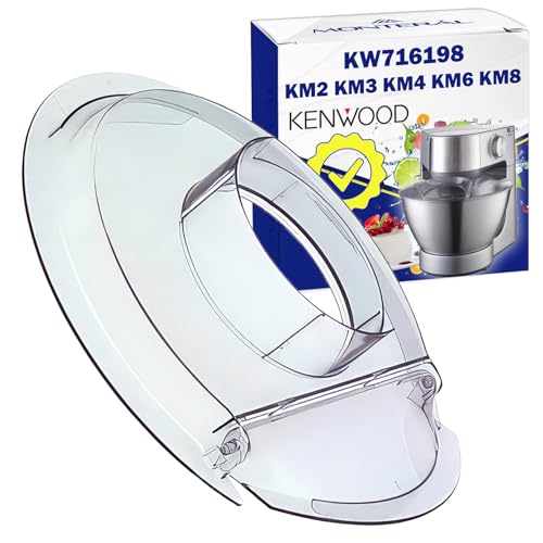 MONTERAL Couvercle Anti Eclaboussure pour Robot Cuisine 245x39 mm avec Le Code Original KW716198 31227 pour Kenwood KM2 KM3 KM4 KM6 KM8 - Garantie de 10 Ans