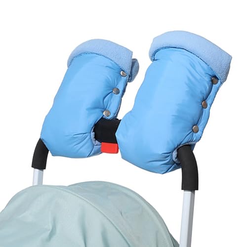 Supoion Guantes cálidos para cochecitos de bebé, guantes cálidos para padres, calentadores de manos resistentes al viento, guantes de prevención de frío, guantes cómodos