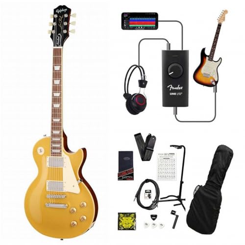 Epiphone/Inspired by Gibson Les Paul Standard 50s Gold Top 録音&セッションで上達!Link I/O付き13点セット