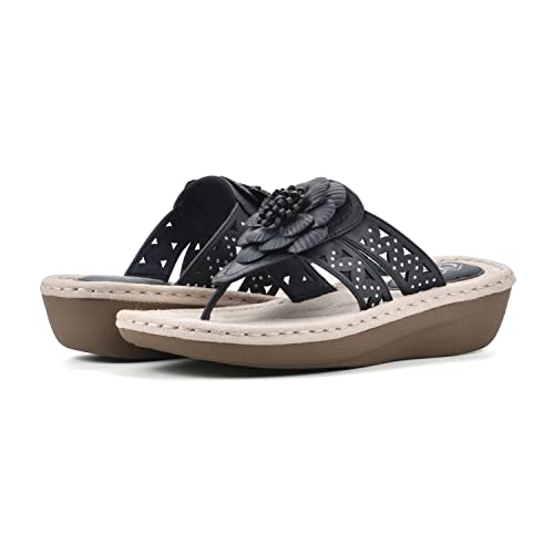 Image of CLIFFS BY WHITE MOUNTAIN Women's Cynthia Wedge Sandal | Casual Sandals
