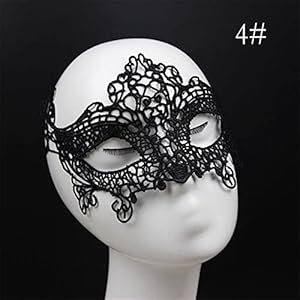 Lingerie masque for satijnen oogmasker zwart geblinddoekt (Color : 4)