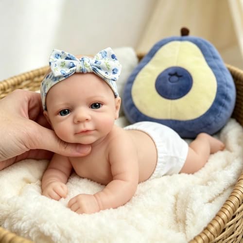 Zero Pam 30CM Muñeca de bebé de Silicona Flexible, Bebé Niña de Silicona Realista, Realistas Muñecos Bebe Recién Nacidos
