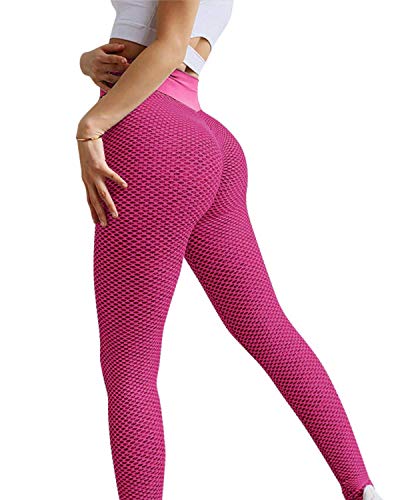 image for MOSHENGQI Women's Ruched Butt Lifting High Waist Yoga Pants Tummy Cont