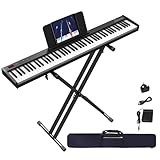 【Best Beginner Keyboard Piano】 OYAYO digital piano keyboard adopt 88 semi-weighted keys, restoring the touch of the keys of a grand piano, which bounce faster than full-weight keys, reducing the sense of force. Perfect for beginners to get started qu...