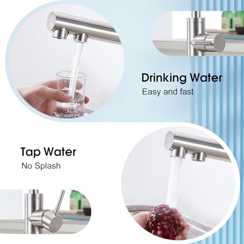 CREA Rubinetto Cucina 3 Vie, Miscelatore Cucina