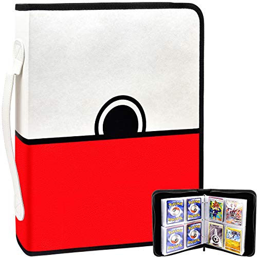 PAIYULE Card Binder for Pokemon Trading Cards Sleeves Holder Album for PM TCG, Holds 400 Cards 50 Premium 8-Pocket Sheets, All Card Game Protectors.