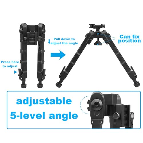 Adjustable Aluminum Alloy Tactical Bipod, V9 Air Rifle Bipod For ...