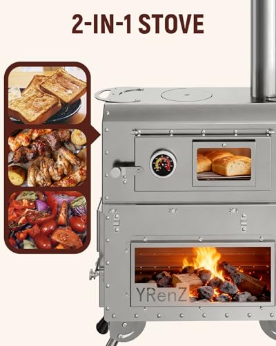 YRenZ 2-in-1 Oven & Tent Stove