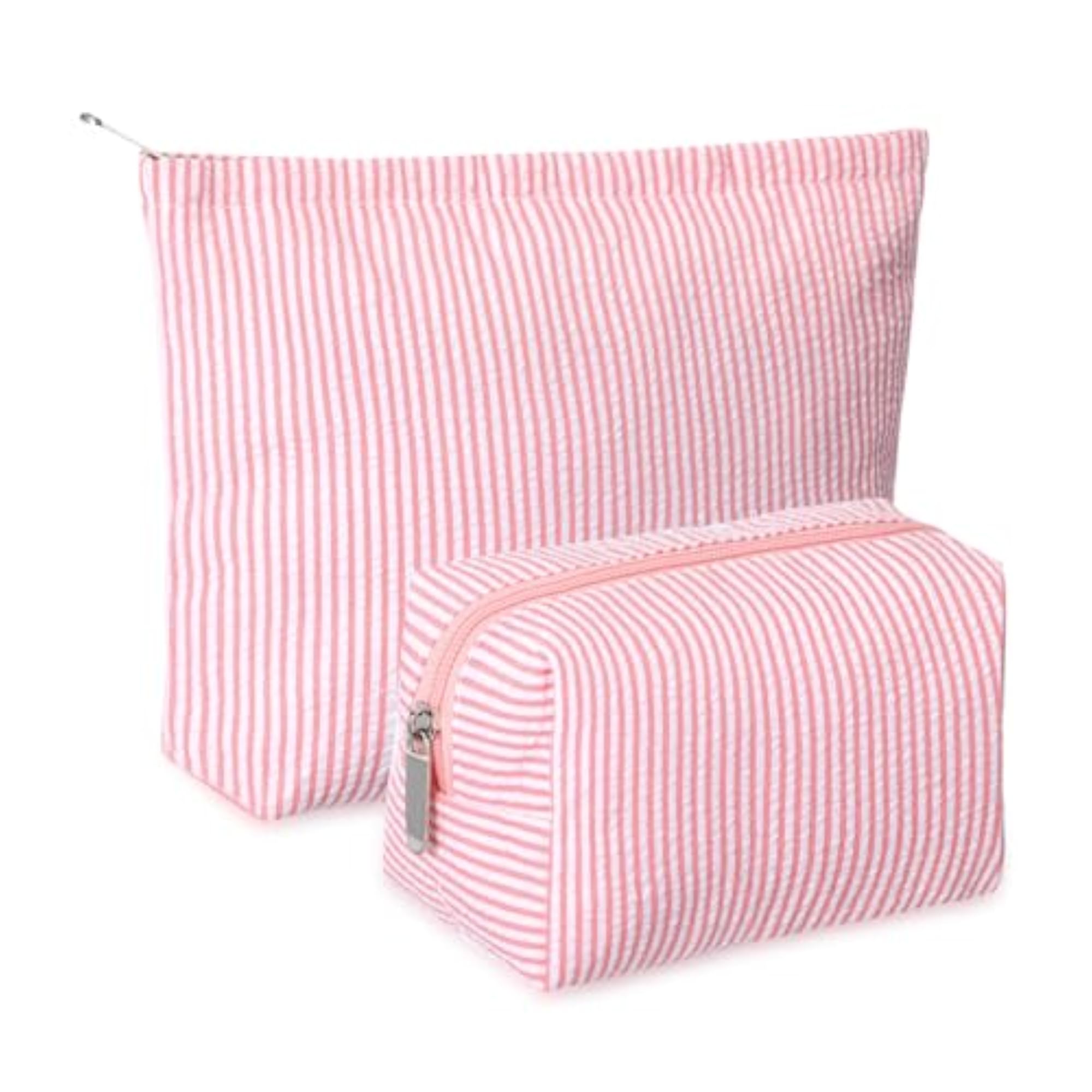 2 Pieces Makeup Bag Set Cute Cosmetic Pouch Gift