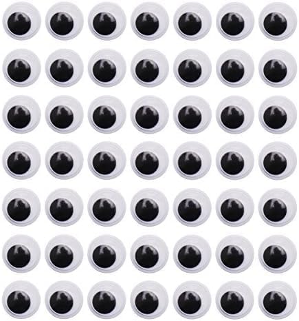 DECORA 1000pcs 7mm Wiggle Googly Eyes with Self-adhesive for Scrapbooking DIY Crafts Toy Accessories