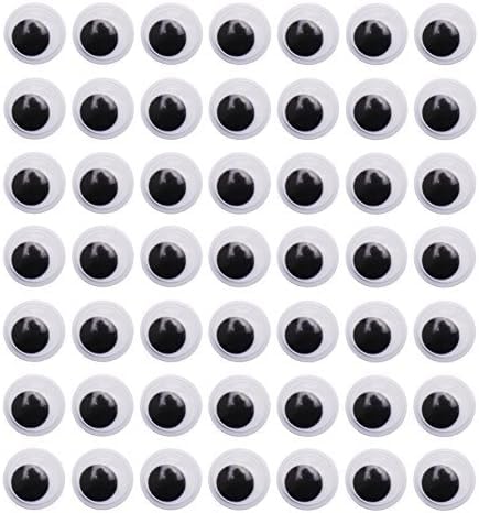 DECORA 1000pcs 7mm Wiggle Googly Eyes with Self-Adhesive for Scrapbooking DIY Crafts Toy Accessories
