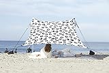 Neso Tents Beach Tent with Sand Anchor, Portable Canopy Sunshade - 7' x 7' - Patented Reinforced Corners (Leopard)