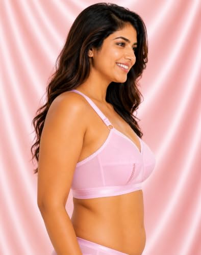 Image of SONA Perfecto Plus Size Cotton Full Coverage Bra for Women Heavy Bust