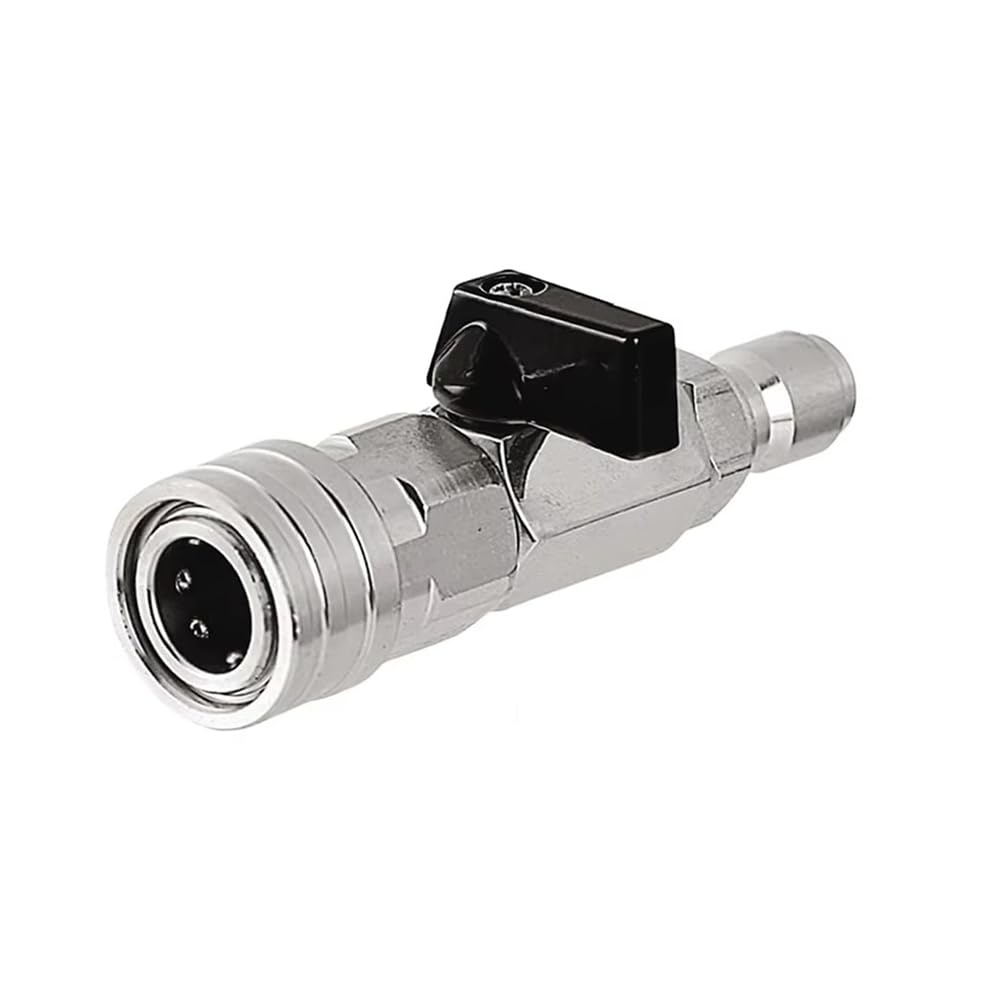 Kit de Válvula de Bola para Lavadora de Alta Presión con Conector Rápido de 1/4 Pulgada para Manguera de Bomba de Lavado A Presión de Automóviles