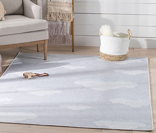 Well Woven Clouds Rug Grey 3'3