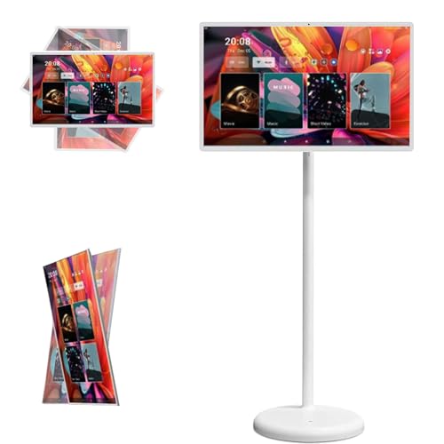 Himopuer 21.5/24/27/32 Pulgadas Smart Portable TV 4k Touch Screen TV Monitor Android 13 4/6/8g Ram + 64/128g Memoria Pantalla Táctil De 1920 X 1080p para Entretenimiento Doméstico(4G+64G,21.5in)