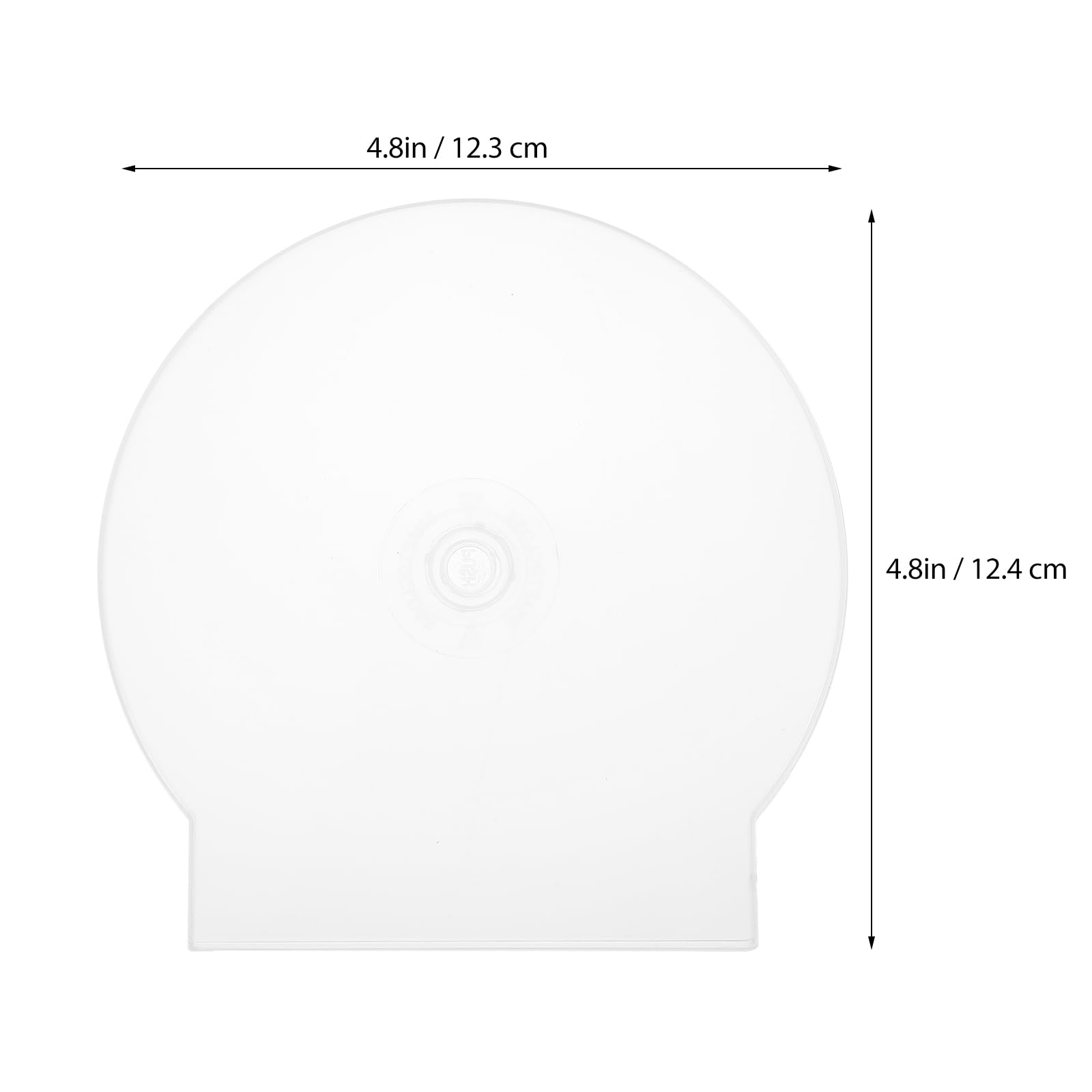 LIFKOME 15pcs CD DVD Case Jewel Case DVD Storage Disk Refill Plastic CD Sleeve Cover Round Stand Holder Disc Case for CD DVD VCD Protection Replacement