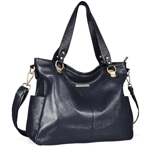 Bolso Hobo de Cuero Genuino para Mujer miniatura 1