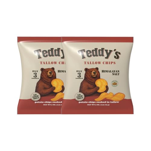 Teddy's Tallow Chips Himalayan Salt 2-Pack