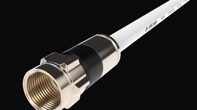 G-PLUG 15FT RG6 Coaxial Cable Connectors Set- High-Speed Internet, Broadband and Digital TV Aerial, Satellite Sky Cable Extension - Weather-Sealed Double Rubber O-Ring and Compression Connectors Black