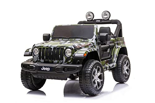 Voiture électrique pour enfant Jeep Wrangler Rubicon Camouflage