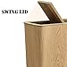 ZZFF Papelera De Basura De Madera Papelera,baño Doméstico Sala De Estar Rectangular...