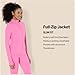 Amazon Essentials Women's Active FormFlex Buttery Soft Slim Fit Full Zip Jacket, Flamingo Pink, Large