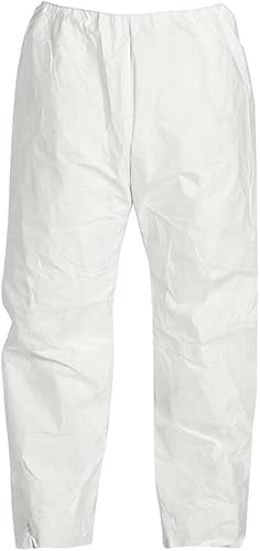 DuPont Tyvek TY350S - Pantalón con cintura elástica, XL, blanco, 50