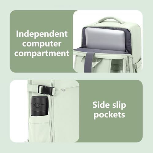 Mochila de viaje para laptop de 15.6 pulgadas expandible y resistente al agua 6