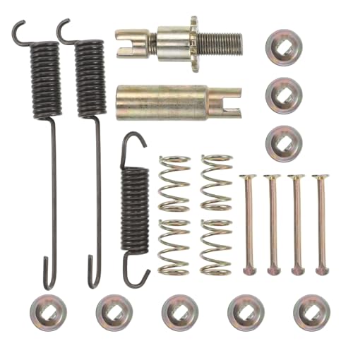 Amosfun Juego de Resortes de Retorno para Frenos de Cargadora Kit de Hardware de Freno Metálico Galvanizado Tornillos de Ajuste para Zapatas de Maquinaria Pesada Uso en Equipos