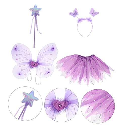 PACKOVE 1 Conjunto De Asas De Borboleta Conjunto De Roupas Infantis Para Meninas Conjunto De Present