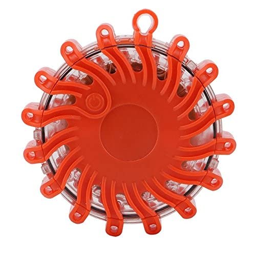 3NH® One Piece : Coquimbo 16 Red Led Road Flares Flashing Warning Light 9 Modes Roadside Light For Car Truck Emergency Light