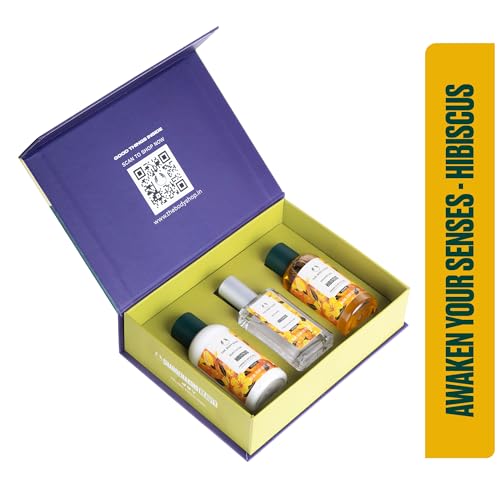 Image of The Body Shop Hibiscus Shower Gel, Body Lotion & Body Mist Gift Set