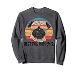 Photo Gallery pug dog mamma regali retrò vintage felpa Photo Gallery pug dog mamma regali retrò vintage felpa