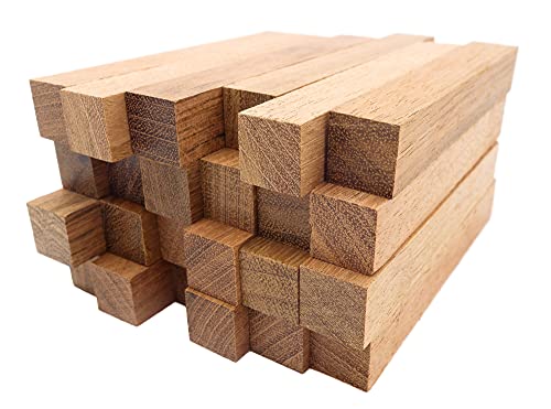 Exotic Wood Pen Blanks 24-Pack Turning Supplies, DIY Crafts: Jatoba Wood, 5 x 3/4 x 3/4 Inches (24 Pack)