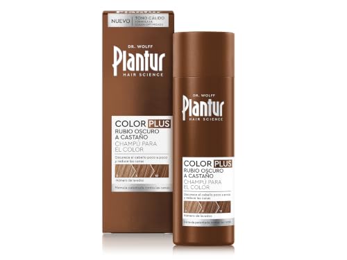 Plantur Color PLUS Rubio Oscuro a Castaño, 200 ml - Champú colorante