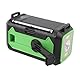 12000 MAh Notfall-Wetterradio, Tragbares AM-Radio mit Handkurbel, Solarbetriebenes, Batteriebetriebenes Radio mit USB-C-Ladegerät und Adapter, SOS-Alarm-Taschenlampe für zu Hause