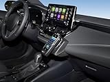 KUDA Handyhalterung passend für Toyota Corolla Hybrid ab 2019 - Telefonkonsole für Smartphones, Handy, Navi und mehr - Kunstlederkonsole, Schwarz, 3785