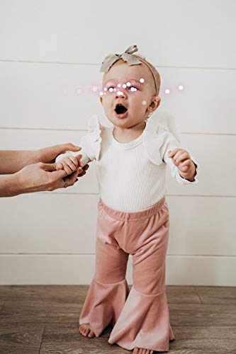 image for Argorgeous Toddler Baby Girl Flare Pants Velvet Bell Bottom Pants Ruff