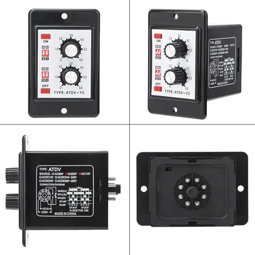 Interrupteur de temps réglable 6S-60M pour automatisme DC24