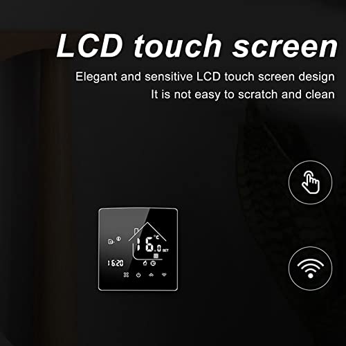 Thermostat intelligent programmable LCD type 86 pour chauffage de chaudière