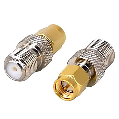 Conector coaxial SMA macho a F hembra pack de 2 miniatura 1