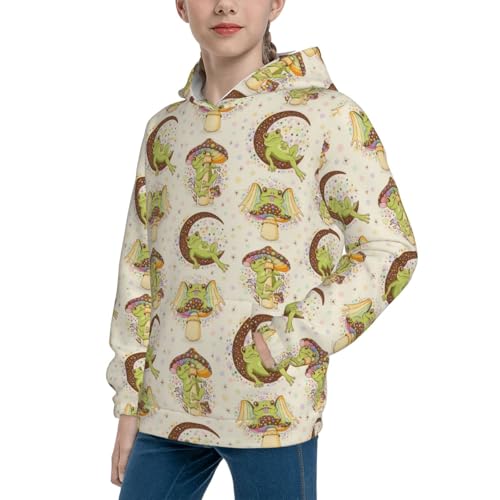 Frogs Kid Hoodies Boys Sweatshirts Girls Pullover with Pocket2
