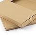 Frametory 25 Pack 12x12x1 inch Vinyl Record Shipping Box, Cardboard Easy Fold LP Record Mailer Boxes for Moving & Storage Album, Books, Photo, Brown